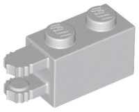 LEGO part Hinge Brick 1 x 2 Locking with 2 Fingers Horizontal End, 9 Teeth 30540