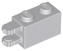 LEGO part Scharnier-Stein 1 x 2 sperrbar mit 2 Finger horizontales Ende, 9 Zähne (30540)