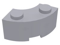 LEGO part Brick, Round Corner 2 x 2 Macaroni with Stud Notch 3063b