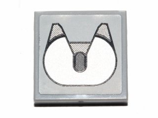 LEGO part Piastrella 2 x 2 con Motivo Gancio Rimorchio (Adesivo) - Set 30191 (3068pb0854)