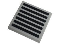 LEGO part Carreau 2 x 2 avec motif de grille noire avec 7 lignes aux extrémités arrondies 3068pb2254