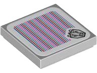 LEGO part Tile 2 x 2 with Super Mario Scanner Code Rambi Pattern (Sticker) - Set 71420 (3068pb2305)