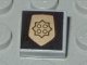 LEGO part Piastrella 1 x 1 con Stemma Polizia Oro World City su Sfondo Nero 3070pb006
