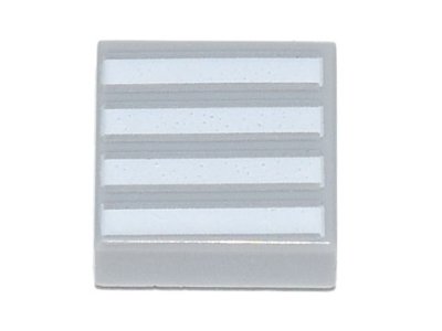 LEGO part Tuile 1 x 1 avec Motif 4 Rayures Blanches (3070pb140)