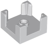 LEGO part Contenitore, Scatola 2 x 2 x 1 Mezza con Bottone e 4 Supporti Angolari 3131