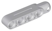 LEGO part Technic, Brazo de Dirección 5 x 1 con Zócalo de Bola de Remolque Redondeado, Achaflanado (Tipo 2) (31794)