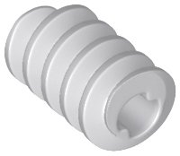 LEGO part Technic, Gear Worm Screw, Long, Axle Opening Type II (32905)