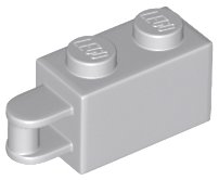 LEGO part Brick, Modified 1 x 2 with Bar Handle on End - Bar Flush with Edge (34816)