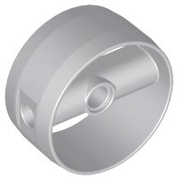 LEGO part Cylinder 4 x 4 x 1 2/3 with Pin Holes and Center Bar 41531