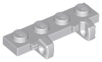 LEGO part Hinge Plate 1 x 4 Locking Dual 1 Finger on Side 44568