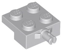 LEGO part Plate, Modified 2 x 2 with Wheel Holder (4488)