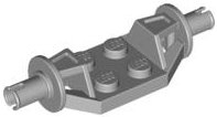 LEGO part Plate, Modified 2 x 2 with Wheels Holder Wide - Technic Pins (47720)