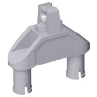 LEGO part Hinge 1 x 3 with Two Pins, Locking 1 Finger - Round Pin Holes (47973)