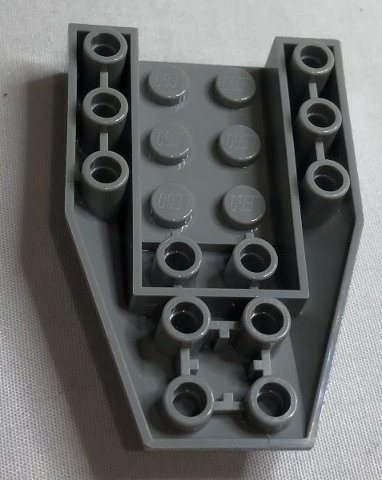 LEGO part Wedge 6 x 4 Triple Inverted with Connections between 4 Studs (4856b)