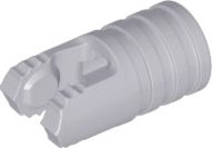 LEGO part Hinge Cylinder 1 x 2 Locking with 2 Fingers, 7 Teeth and Axle Hole on Ends without Slots 57360