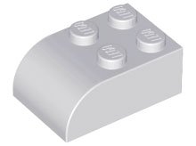 LEGO part Slope, Curved 3 x 2 with 4 Studs (6215)