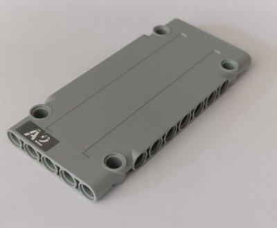 LEGO part Technic, Panel Plate 5 x 11 x 1 with 'A2' Pattern (Sticker) - Set 42082 (64782pb029)
