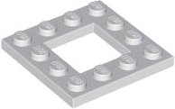 LEGO part Plate, Modified 4 x 4 with 2 x 2 Open Center 64799