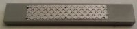 LEGO part Tile 1 x 6 with Silver Tread Plate and 6 Rivets Pattern - Center Placement (Sticker) - Set 7992 6636pb100