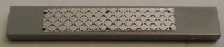 LEGO part Tile 1 x 6 with Silver Tread Plate and 6 Rivets Pattern - Center Placement (Sticker) - Set 7992 (6636pb100)