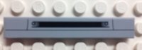 LEGO part Tile 1 x 6 with Air Intake and Black Line Pattern (Sticker) - Set 8654 6636pb114