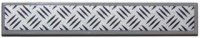 LEGO onderdeel Tile 1 x 6 with Silver Tread Plate Pattern (Sticker) - Set 60112 6636pb132