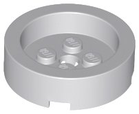 LEGO part Brick, Round 4 x 4 with Recessed Center and Hole (68325)