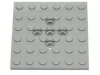 LEGO part Plate, Modified 6 x 6 with 5 Pin Holes 73110