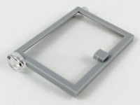 LEGO part Door 1 x 4 x 5 Left with Trans-Clear Glass 73436c01