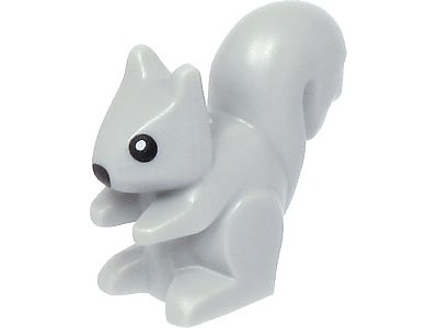 LEGO part Squirrel with Black Nose and Eyes with White Pupils Pattern (80679pb03)