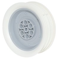 LEGO part Wheel 62.3mm D. x 20.3mm Motorcycle with Molded White Wall Outer Rim Pattern 84772pb01