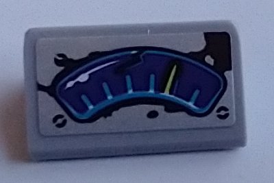LEGO part Slope 30 1 x 2 x 2/3 with Damaged Speedometer, Gauge and Screws Pattern (Sticker) - Set 70423 (85984pb314)