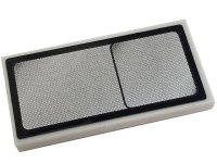 LEGO part Tile 2 x 4 with Silver Vehicle Mirror with Black Border Pattern (Sticker) - Set 42128 87079pb1071