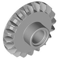 LEGO part Technic, Gear 20 Tooth Bevel with Pin Hole 87407