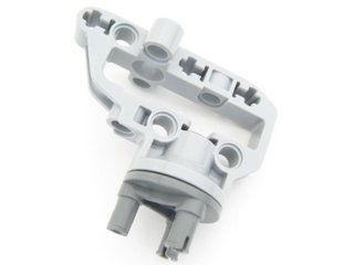LEGO part Technic, Steering Portal Axle, Housing with Dark Bluish Gray Wheel Hub 3 Pins Round (92908 / 92909) (92908c01)