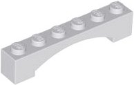 LEGO part Arch 1 x 6 Raised Arch (92950)