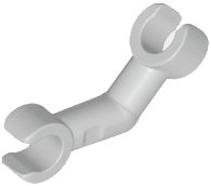 LEGO part Arm Skeleton, Bent with Clips at 90 degrees (Vertical Grip) (93061)