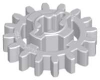 LEGO onderdeel Technic, Gear 16 Tooth - Axle Hole with Closed Sides 94925