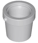 LEGO part Minifigure, Utensil Bucket 1 x 1 x 1 Tapered with Handle Holders (95343)