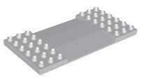 LEGO part Duplo, Plate 6 x 12 with Center Ramp (95463)