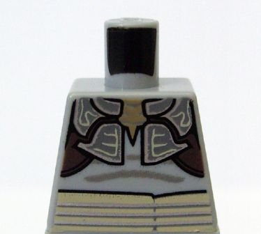 LEGO part Torso SW Weequay Armor with Silver Lines Pattern (973pb0706)