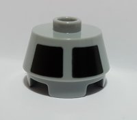 LEGO part Cone 2 x 2 Truncated with 4 Black Squares Pattern 98100pb13