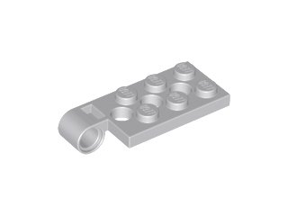 LEGO onderdeel Hinge Plate 2 x 4 with Pin Hole and 3 Holes - Top (98286)