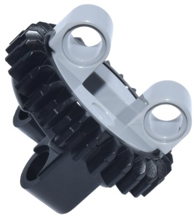 LEGO part Technic Turntable 28 Tooth with Black Top (99009 / 99010) (99009c01)
