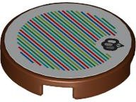 LEGO part Carreau, Rond 2 x 2 avec Support de Tenon Inférieur avec Motif de Code Scanner Super Mario Ballons (Autocollant) - Set 71425 (14769pb630)