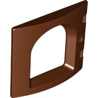 LEGO part Duplo Door / Window Pane 1 x 4 x 3 Curved Front with Rounded Pane (16598)