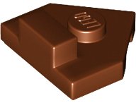 LEGO part Coin, Plaque 2 x 2 Pentagonale avec Tenon Central et Languette Surélevée 1 x 1/2 sur le Dessus 27928