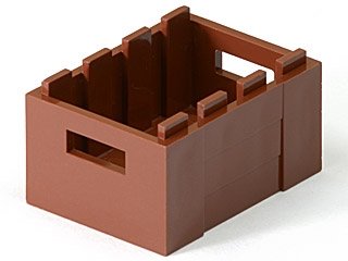 LEGO part Container, Crate 3 x 4 x 1 2/3 with Handholds (30150)
