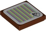 LEGO part Tile 2 x 2 with Super Mario Scanner Code Donkey Kong Pattern (Sticker) - Set 71424 3068pb2291