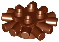LEGO onderdeel Duplo, Brick Round 2 x 2 with Radiating Bars (31070)